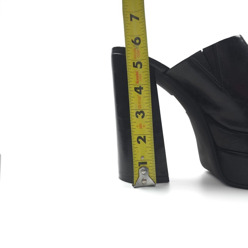 NEW Jeffrey Campbell Free People Luna Luv Mule Black Platform 90s Clean Girl Y2k - Picture 9 of 11
